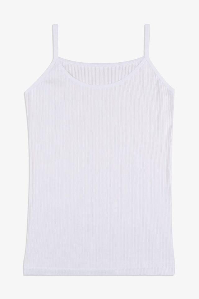 Kadın Ajur Kaşkorse İp Askılı Atlet 5167-2ekru - L/XL