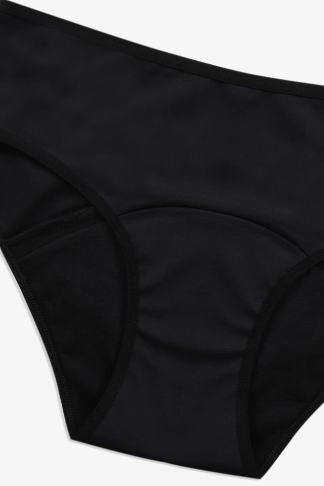2 Adet Siyah Yıkanabilir Regl Period Destek Külodu Siyah - XL