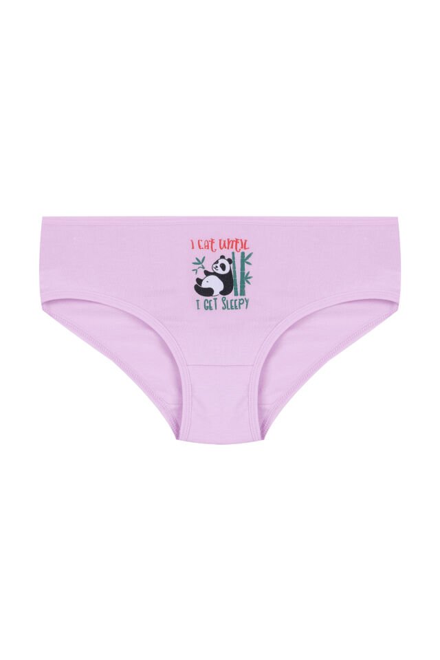 Kız Çocuk 3'lü Sevimli Fare Desenli Slip Yeşil - 7-9 Yaş