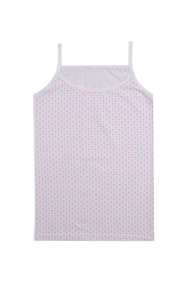 Kız Çocuk 3'lü Desenli Atlet 1056-25 - 7-9 Yaş