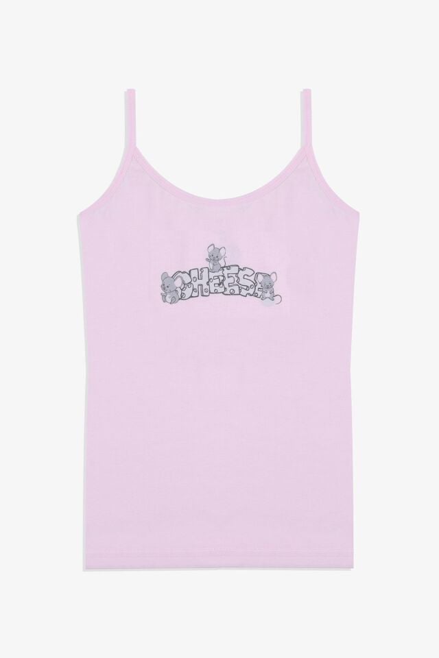 Kız Çocuk Sevimli Fare Desenli Pamuklu Atlet Külot Takım 4021-30 - 3-5 Yaş - 4021-30 - 3-5 Yaş