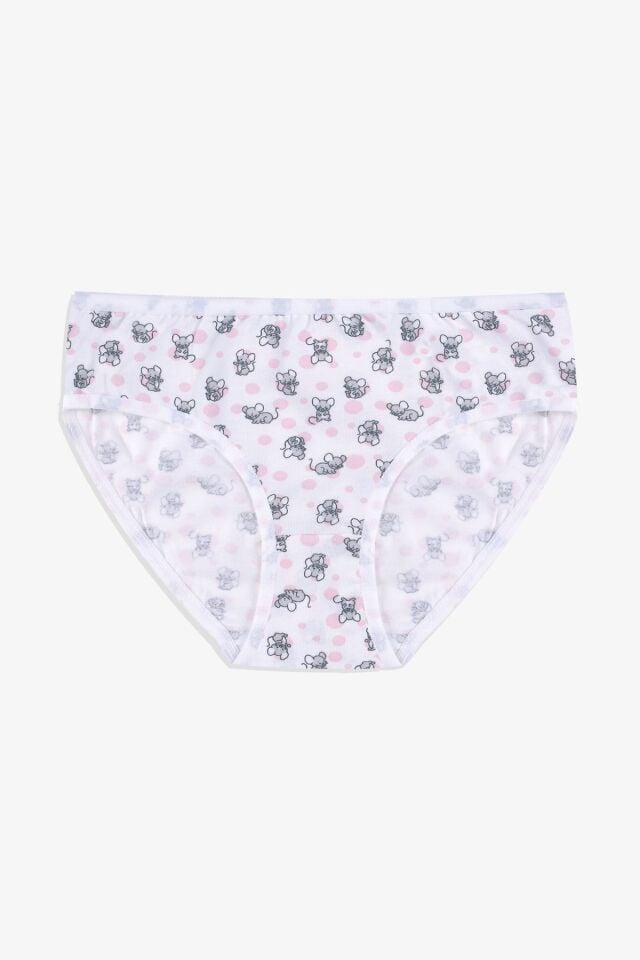 Kız Çocuk Sevimli Fare Desenli Pamuklu Atlet Külot Takım 4021-30 - 3-5 Yaş - 4021-30 - 3-5 Yaş