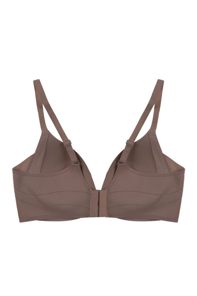 Kadın Kaplı Lazer Dikişsiz Modelli Sütyen Kahverengi - 90B
