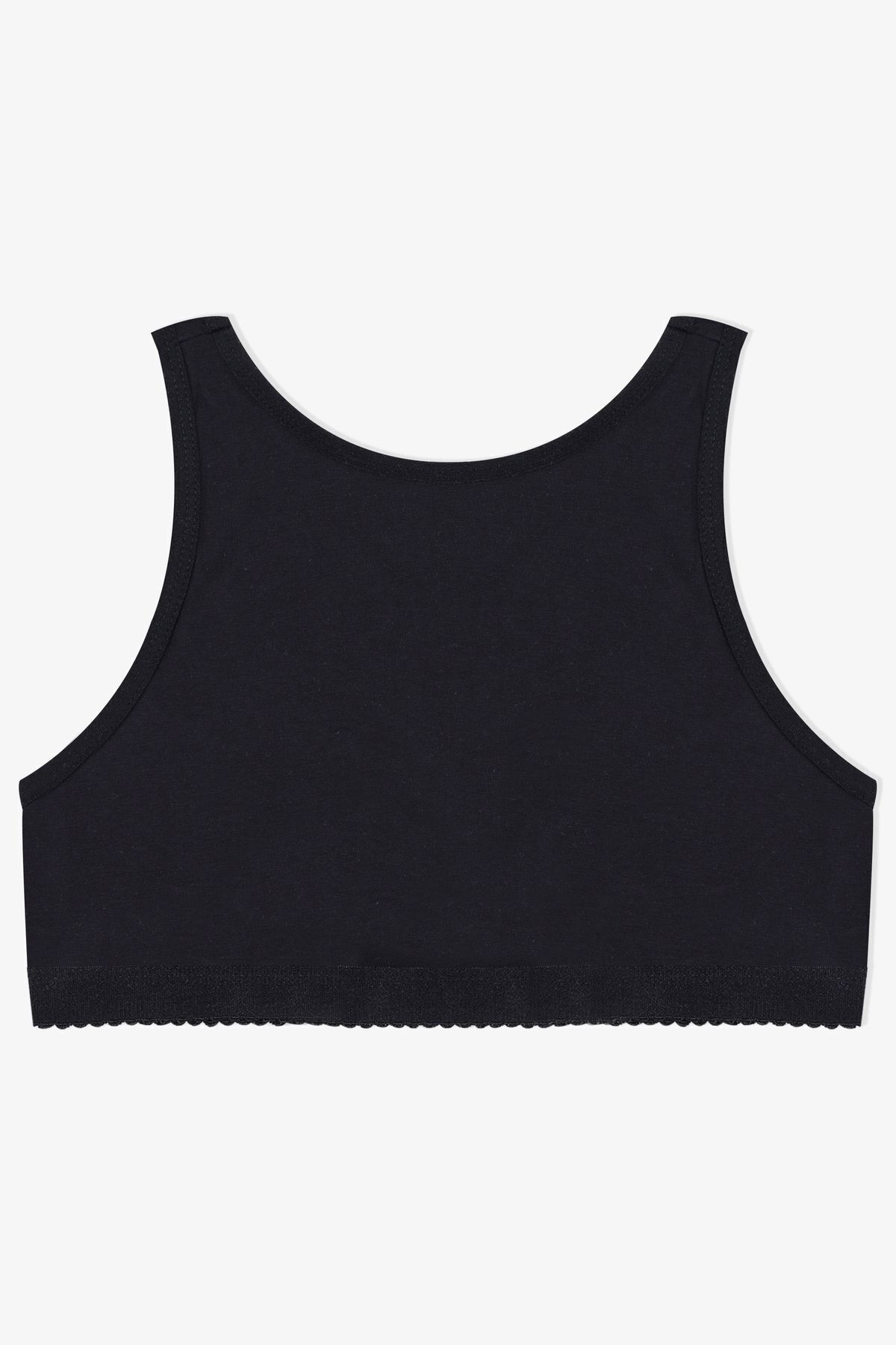 Kadın Kalın Askılı Kaplı Pamuklu Sporcu Büstiyer 80501 Siyah - 80/85 - 80501 Siyah - 80/85