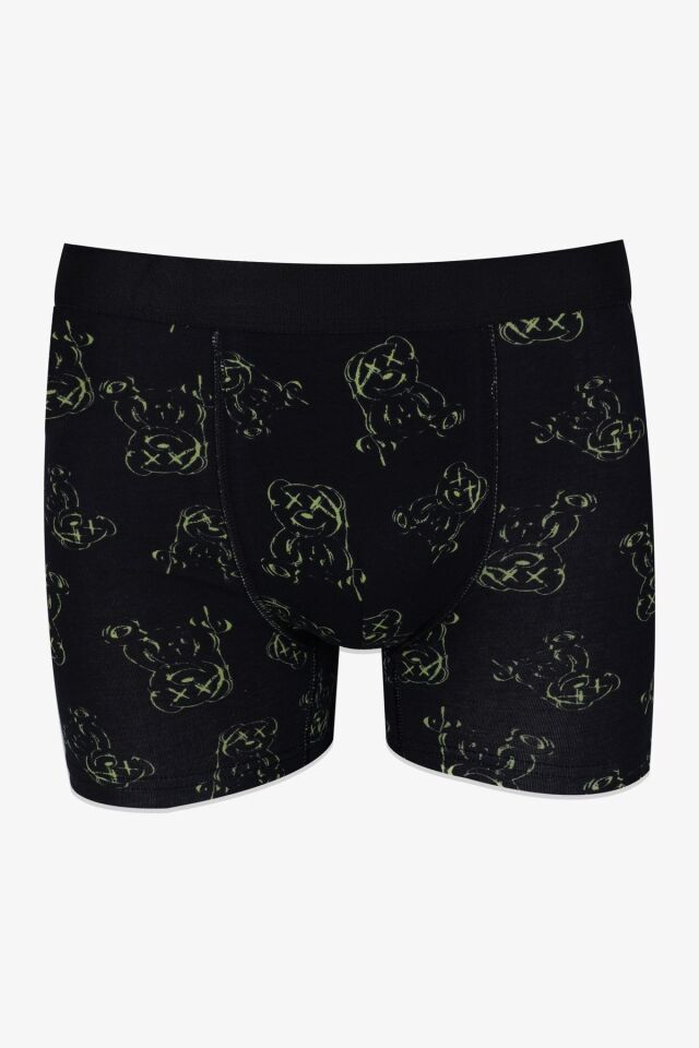 Erkek 3'lü Pamuklu Likralı Boxer KO9003BX-15 - L