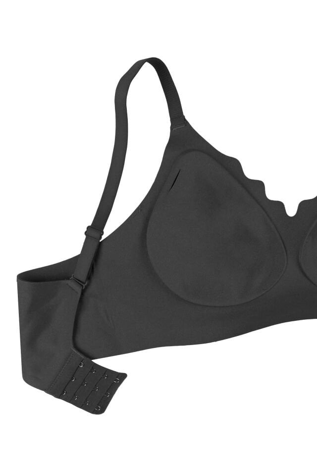 Kadın Balensiz Çıkarılabilir Pedli Dikişsiz Tül Detaylı Lazer Sütyen Mavi - 90B