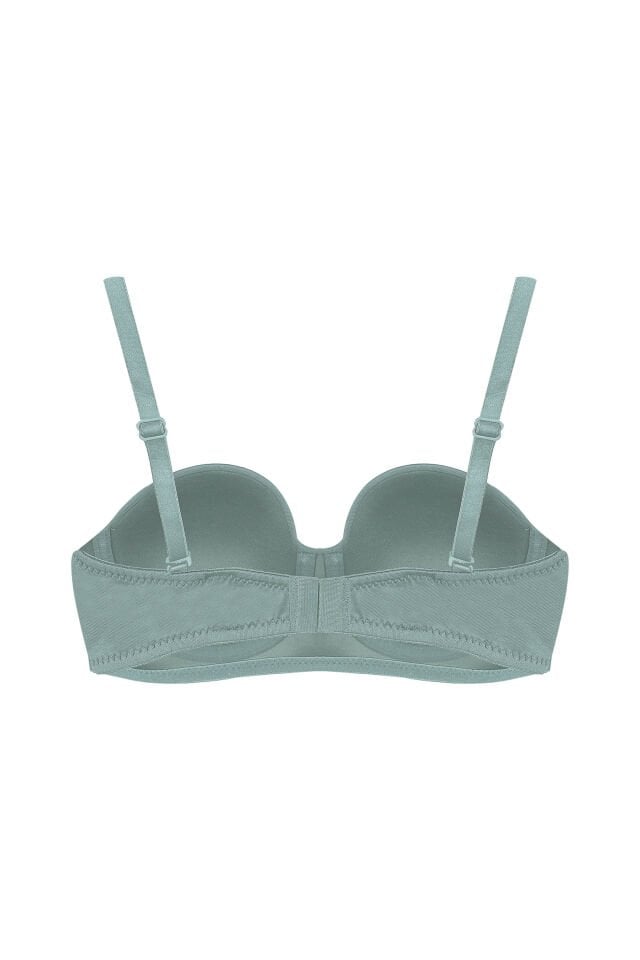Kadın Dolgusuz Mikro Straplez Sütyen 95B - Yeşil