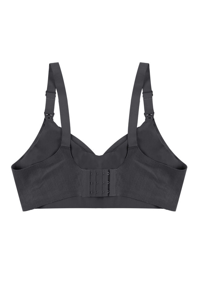 Kadın Pamuklu Çift Taraflı Açılabilir Emzirme Sütyeni Siyah - 85C