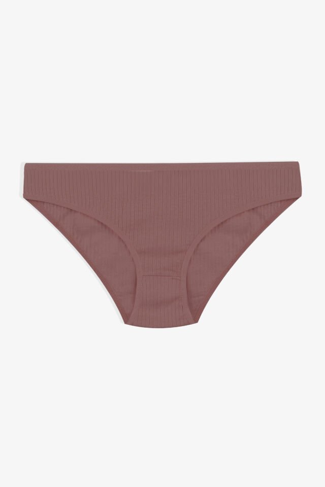Kadın 7'li Fitilli Pamuklu Ribanalı Külot 11086-7 - L/XL