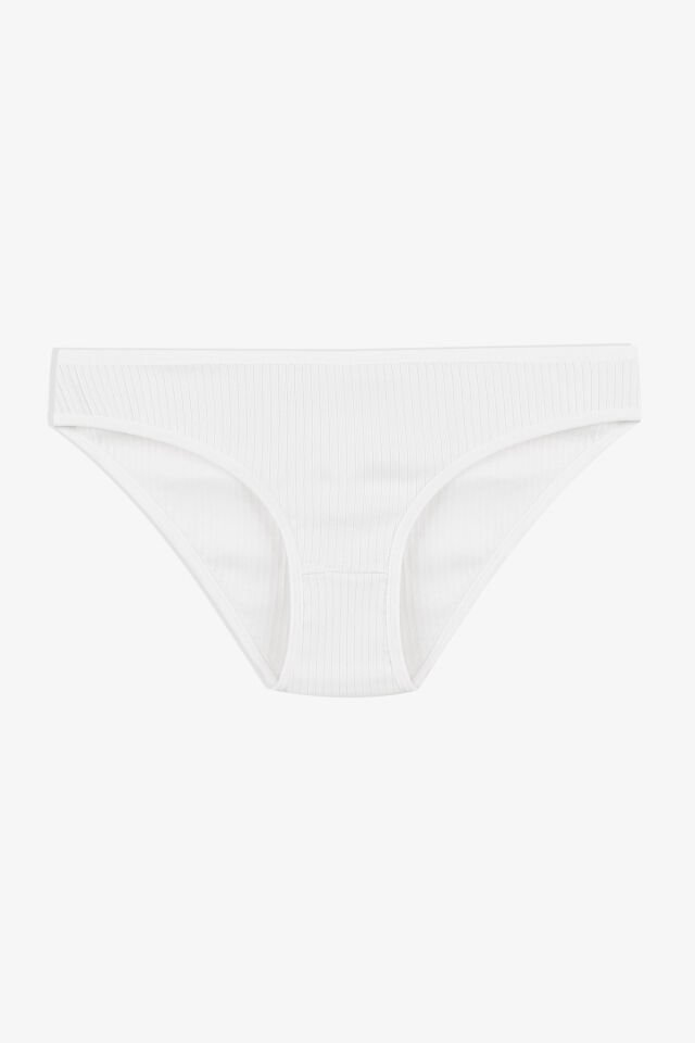 Kadın 7'li Fitilli Pamuklu Ribanalı Külot 11086-7 - L/XL