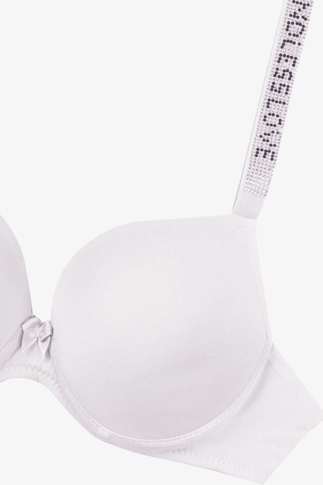 Kadın Taş Askılı Sütyen 80576 Beyaz - 90B - 80576 Beyaz - 90B