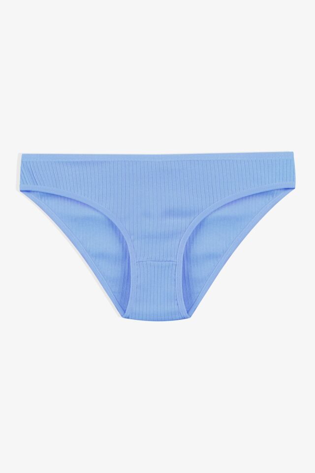 Kadın 7'li Fitilli Pamuklu Ribanalı Külot 11086-16 - L/XL