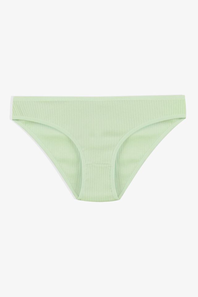 Kadın 7'li Fitilli Pamuklu Ribanalı Külot 11086-16 - L/XL
