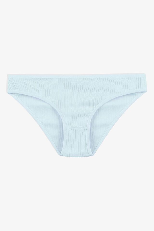 Kadın 7'li Fitilli Pamuklu Ribanalı Külot 11086-21 - S/M