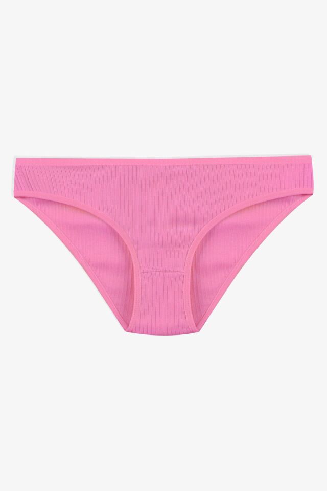 Kadın 7'li Fitilli Pamuklu Ribanalı Külot 11086-21 - L/XL