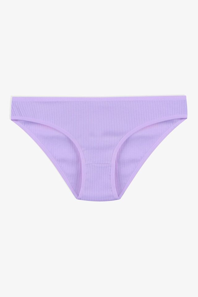 Kadın 7'li Fitilli Pamuklu Ribanalı Külot 11086-21 - L/XL