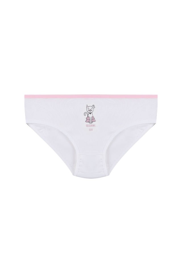 Kız Çocuk 6'lı Sevimli Fare Desenli Slip