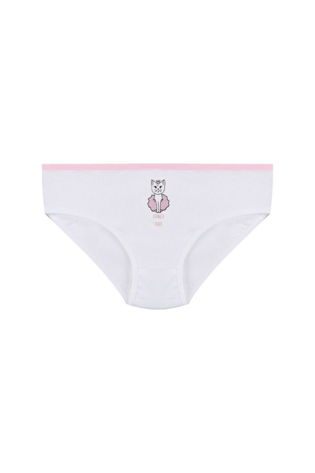 Kız Çocuk 6'lı Sevimli Fare Desenli Slip