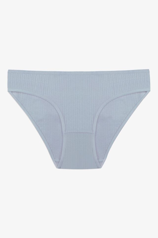 Kadın 7'li Fitilli Pamuklu Ribanalı Külot Çok Renkli - L/XL