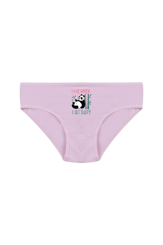 Kız Çocuk 6'lı Sevimli Fare Desenli Slip Pembe - Mavi - 3-5 Yaş