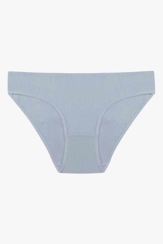 Kadın 7'li Fitilli Pamuklu Ribanalı Külot Çok Renkli - S/M