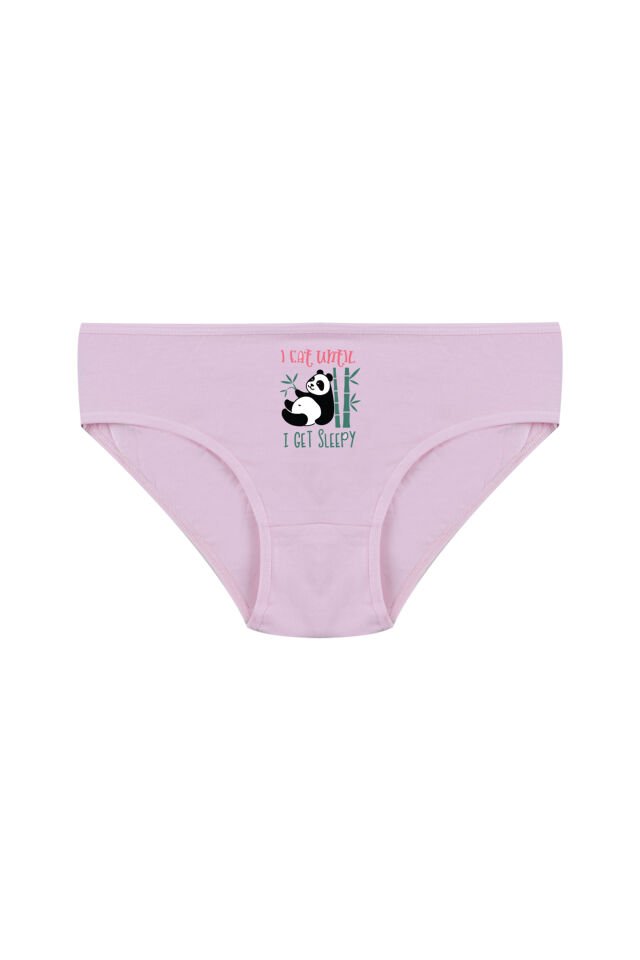 Kız Çocuk 6'lı Sevimli Fare Desenli Slip Pembe - Mavi - 9-11 Yaş