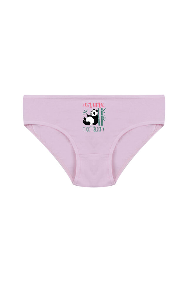 Kız Çocuk 6'lı Sevimli Fare Desenli Slip Pembe - Mavi - 9-11 Yaş