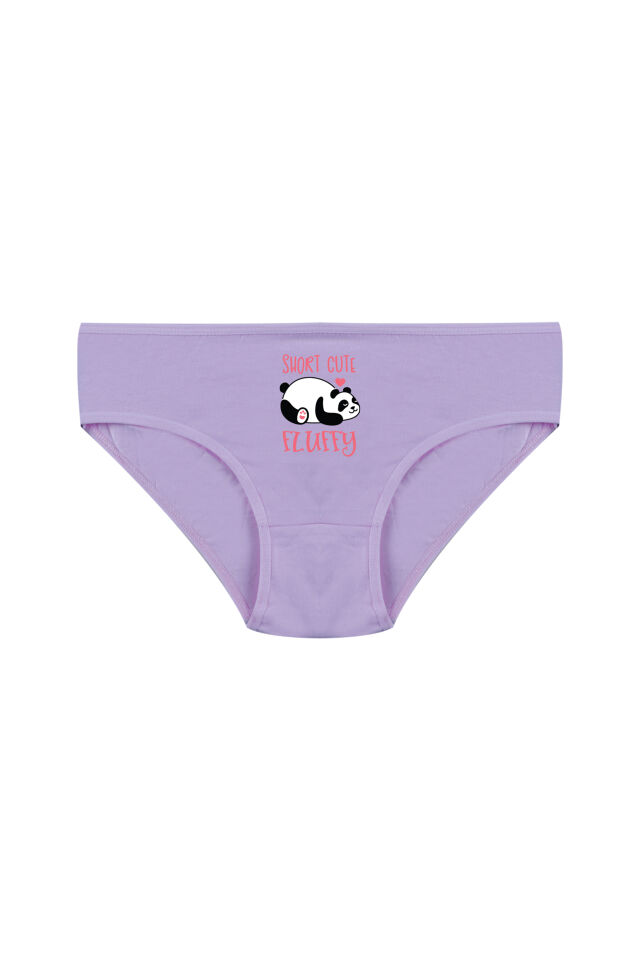 Kız Çocuk 6'lı Sevimli Fare Desenli Slip Pembe - Mavi - 9-11 Yaş