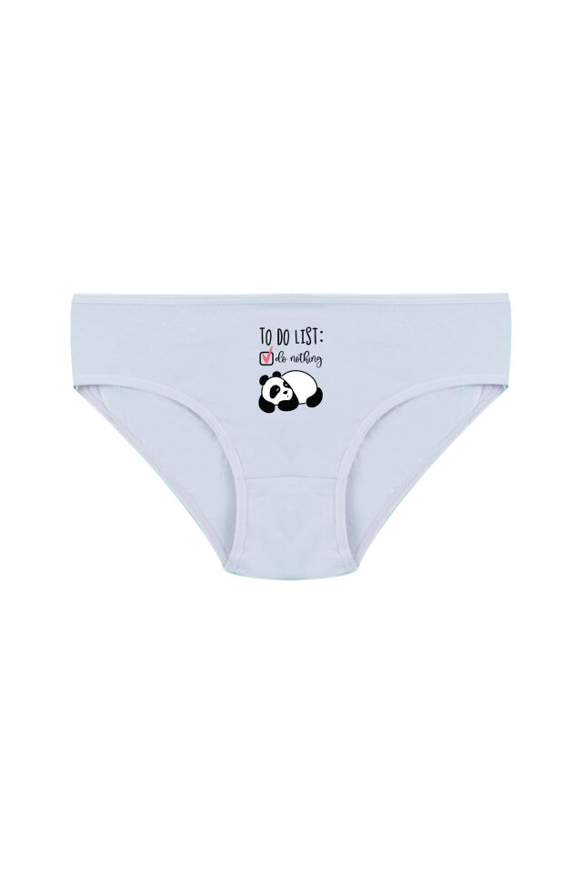 Kız Çocuk 6'lı Sevimli Fare Desenli Slip Pembe - Mavi - 9-11 Yaş