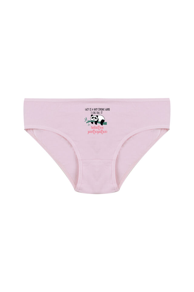 Kız Çocuk 6'lı Sevimli Fare Desenli Slip Pembe - Mavi - 9-11 Yaş