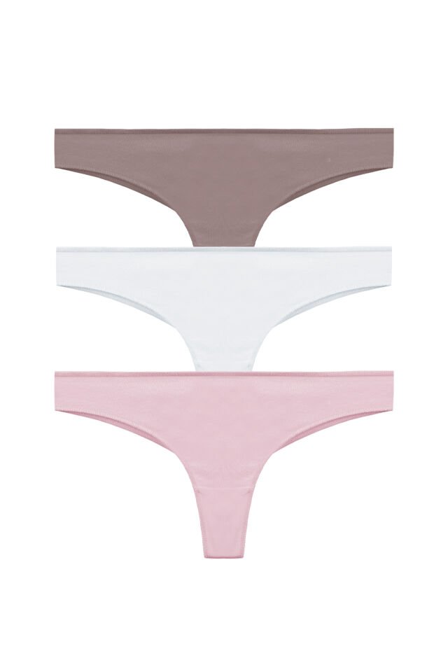 Kadın Pamuklu 3'lü Brazilian Külot