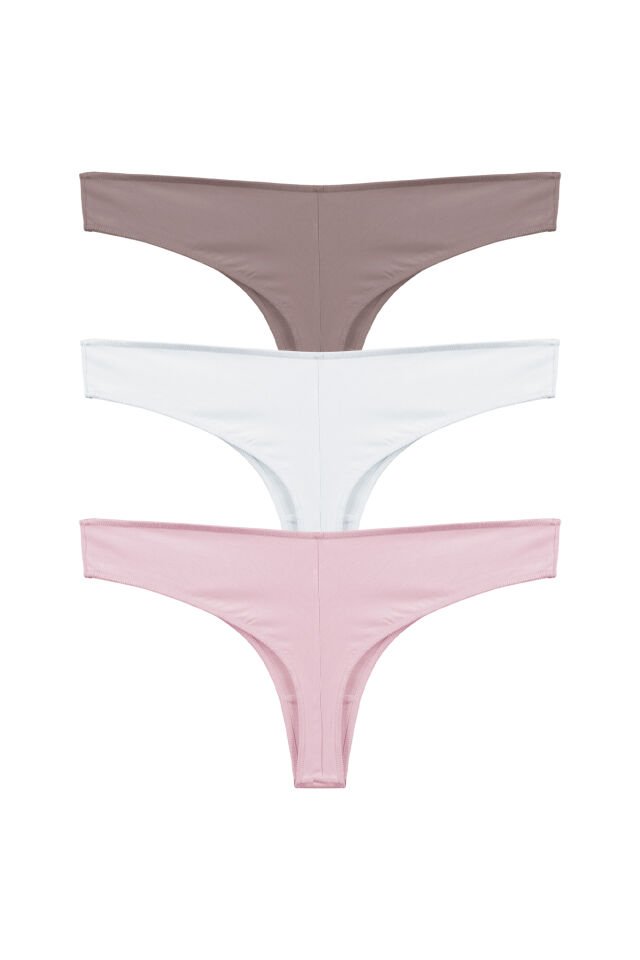 Kadın Pamuklu 3'lü Brazilian Külot