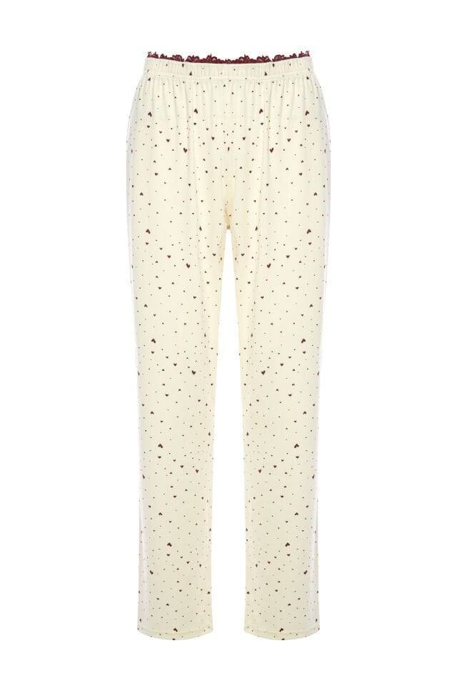 Kadın Pamuklu Kaplı Askılı Dantelli Pijama Takımı