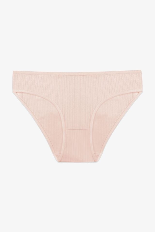 Kadın 3'lü Pamuklu Fitilli Külot 11050-34 - S/M - 11050-34 - S/M