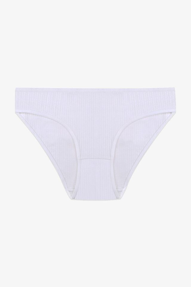 Kadın 3'lü Pamuklu Fitilli Külot 11050-34 - S/M - 11050-34 - S/M