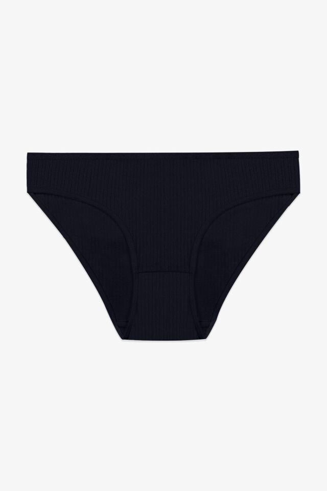 Kadın 3'lü Pamuklu Fitilli Külot 11050-34 - S/M - 11050-34 - S/M