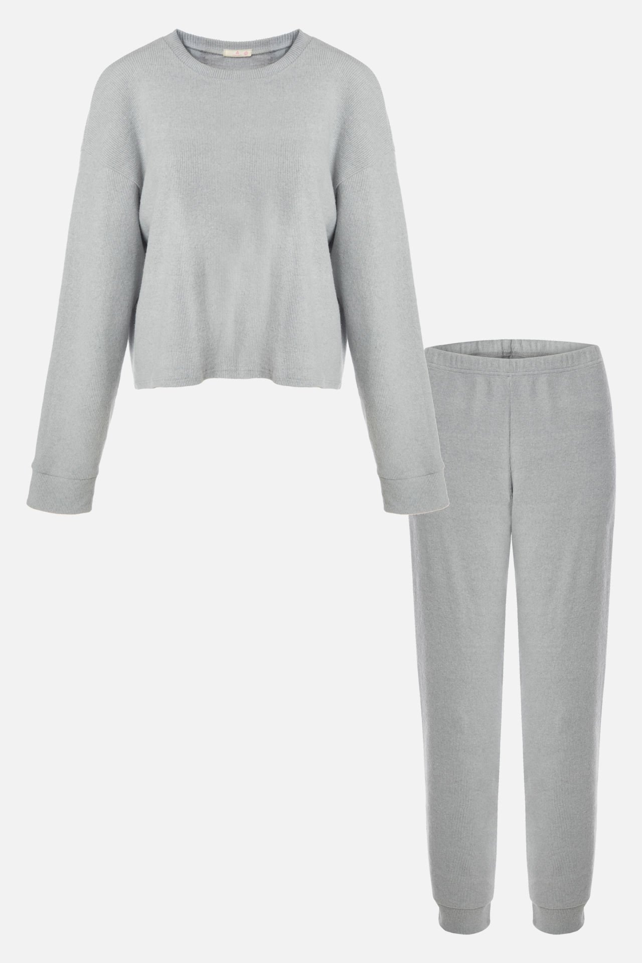 Kadın Soft Touch Kol ve Paça Bant Detaylı Pembe Renk Pijama Takımı