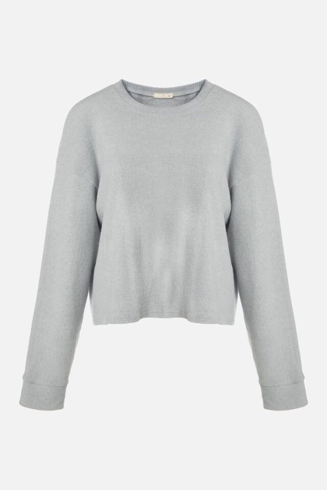 Kadın Soft Touch Kol ve Paça Bant Detaylı Pembe Renk Pijama Takımı Gri - S