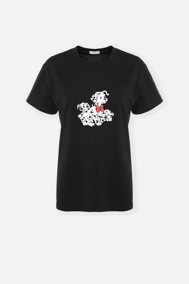 Kadın Pamuklu Dalmaçya Desenli Kısa Kollu Pijama Takımı Çok Renkli - S - Çok Renkli - S