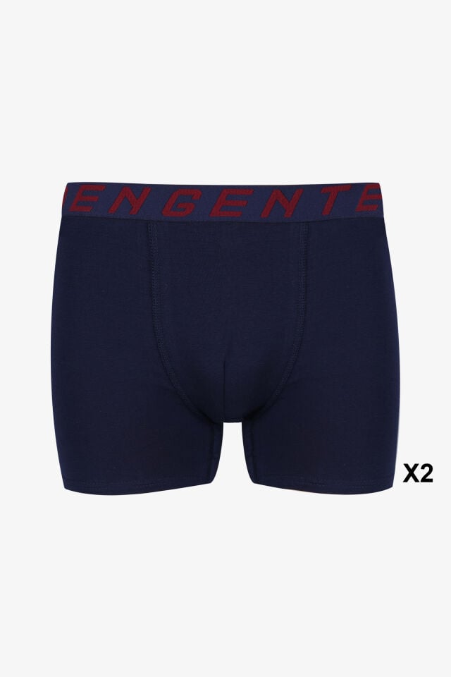 Erkek 4'lü Pamuklu Likralı Boxer Lacivert - L