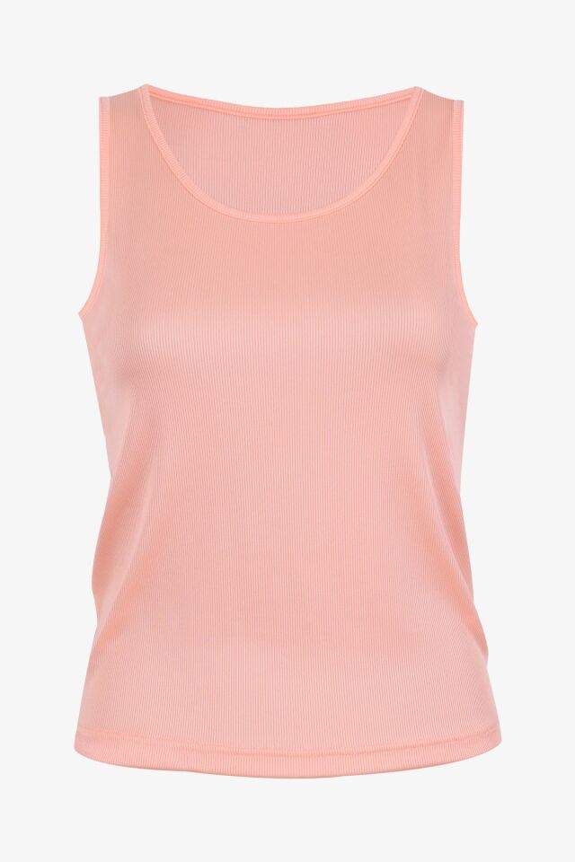 Kadın Kaşkorse Kalın Askılı Şortlu Takım KO7205TS-2 Turuncu - XL