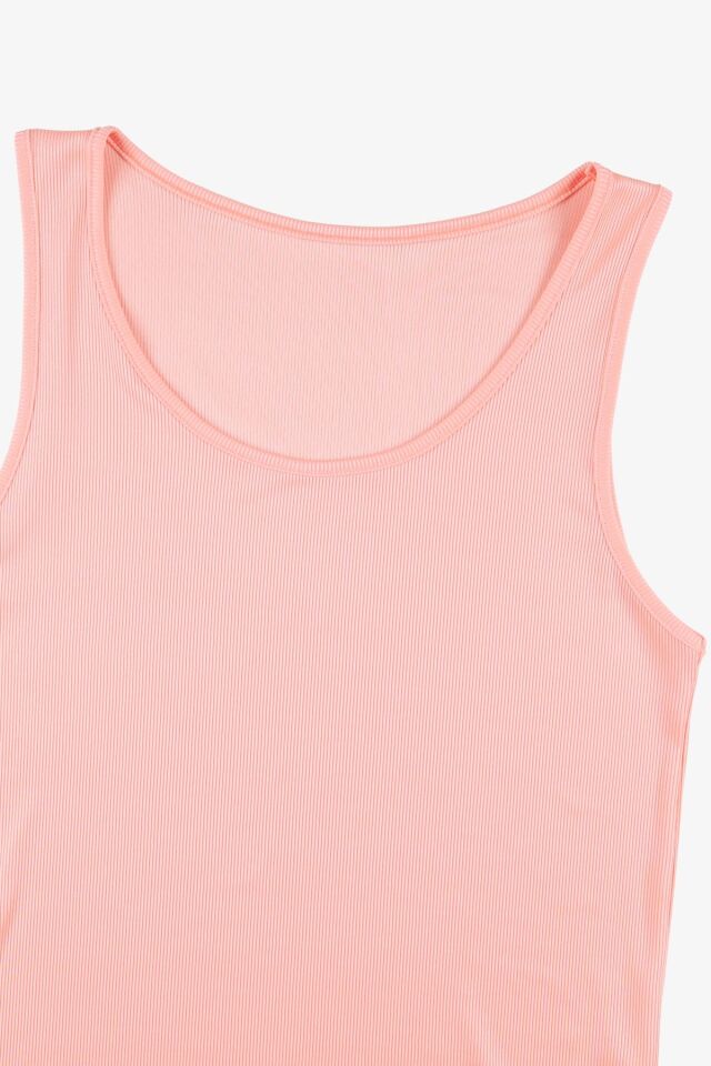 Kadın Kaşkorse Kalın Askılı Şortlu Takım KO7205TS-2 Turuncu - M