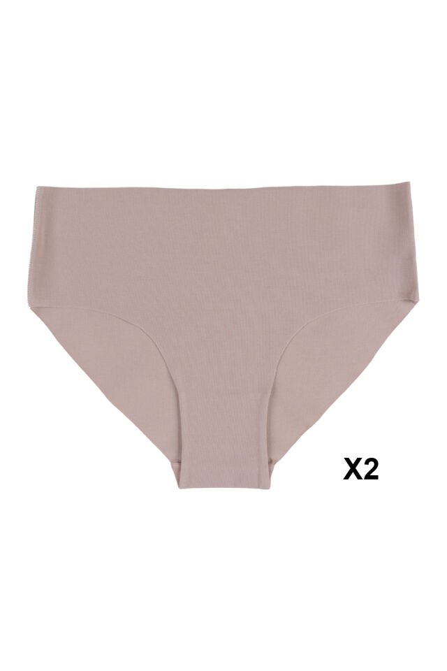 Kadın Premium Kalite Toparlayıcı Etkili 5'li Lazer Kesim Pamuklu Külot Kahve - Toprak - Ekru - M/L