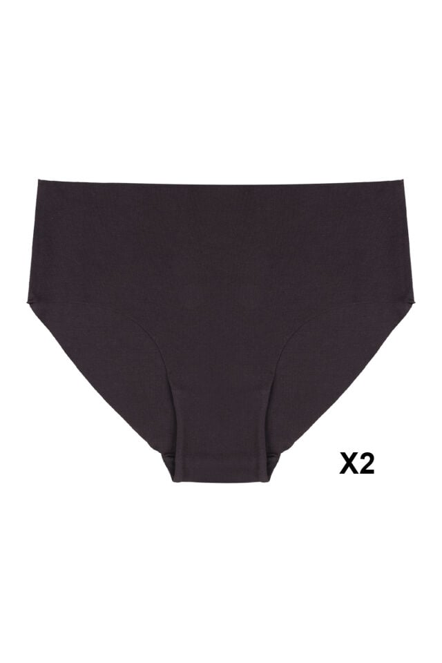 Kadın Premium Kalite Toparlayıcı Etkili 5'li Lazer Kesim Pamuklu Külot Kahve - Toprak - Ekru - XL/2XL