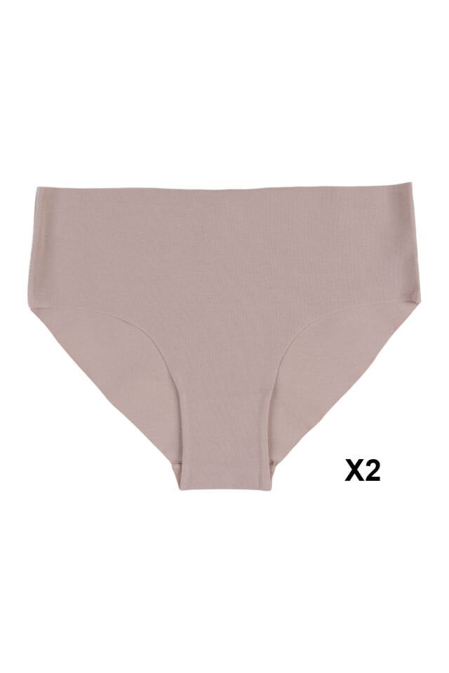 Kadın Premium Kalite Toparlayıcı Etkili 5'li Lazer Kesim Pamuklu Külot Kahve - Toprak - Ekru - XL/2XL