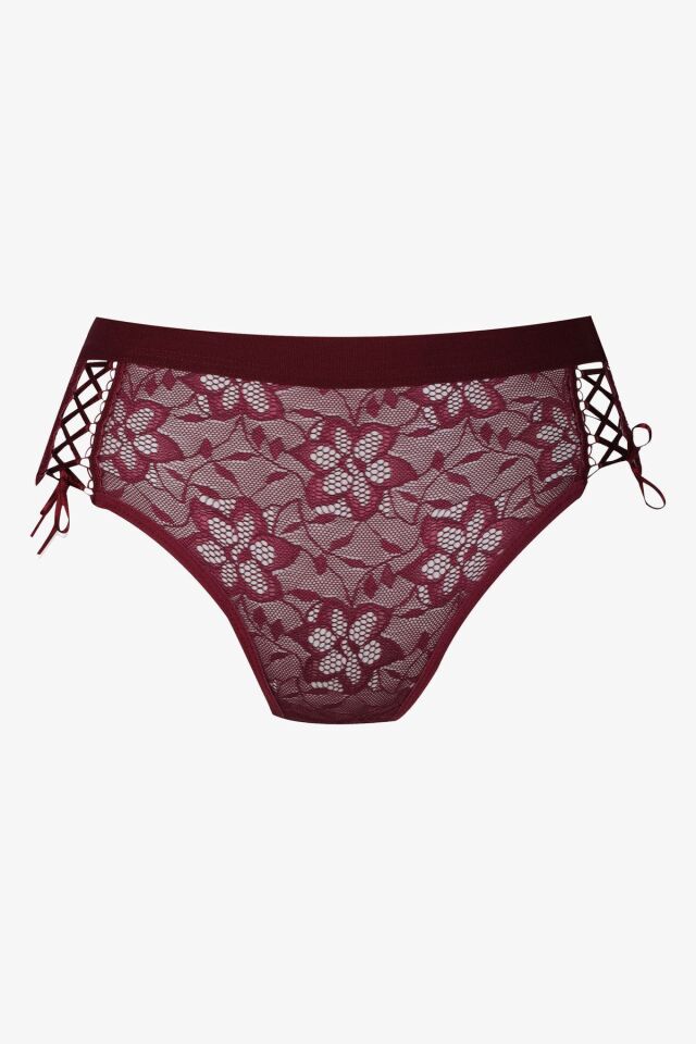 Kadın 3'lü Dantelli Yan Dekolteli Külot