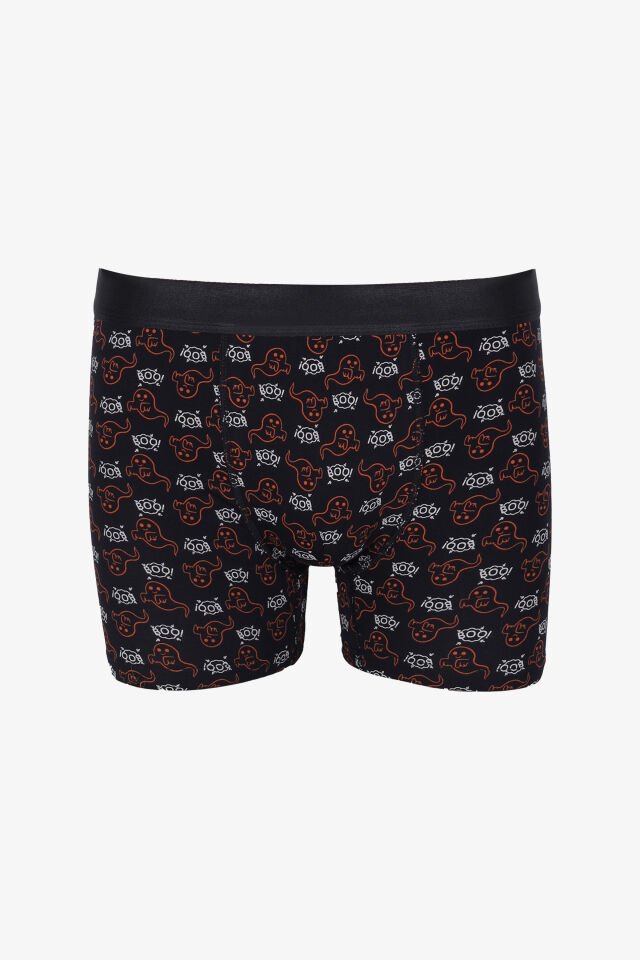 Erkek Tekli Desenli Pamuklu Boxer