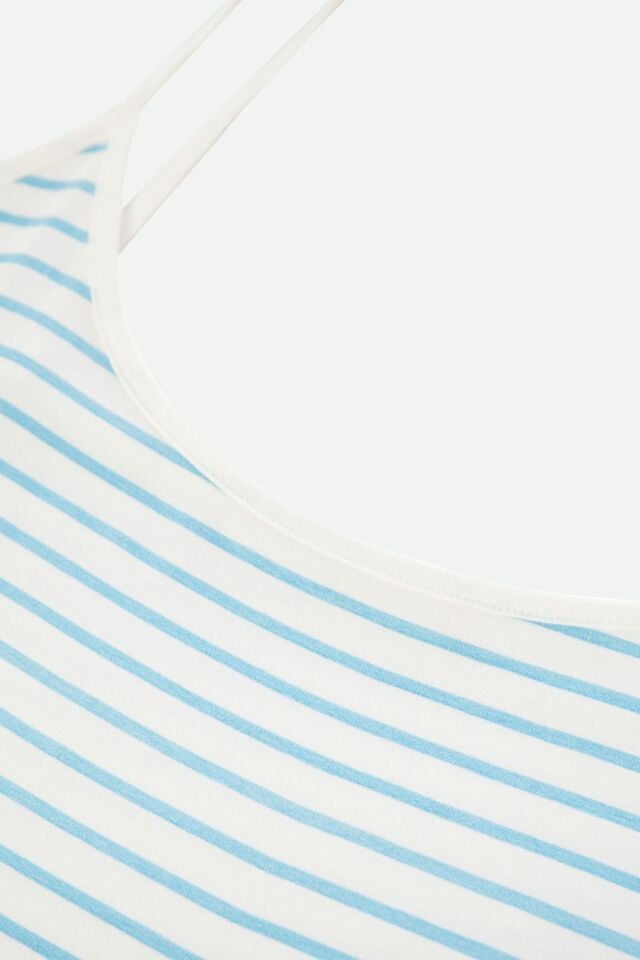 Kadın İp Askılı Viskon Çizgili Desenli Pijama Takımı KO70102 Çizgi Desen - L - KO70102 Çizgi Desen - L