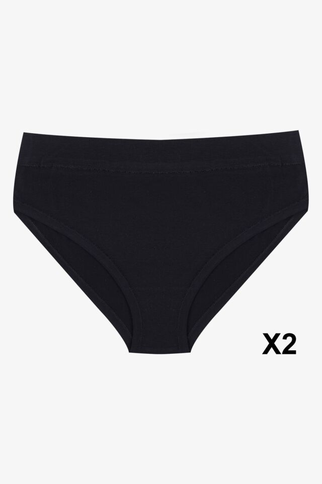 Kadın 5'li Biyeli Basic Külot 20887 - L