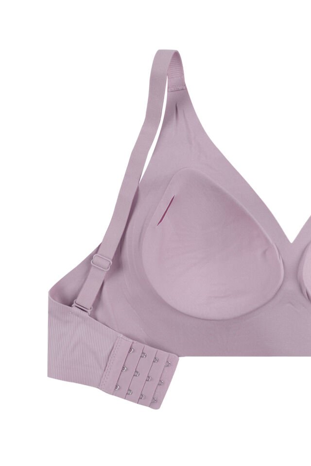Balensiz Görünmez Dikişsiz Fitilli Kaşkorse Çıkarılabilir Pedli Sütyen Pembe - 80B